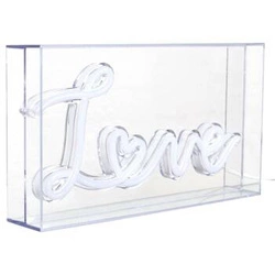 Lampka nocna LED Love nowoczesna bezprzewodowa dekoracyjna biała do pokoju dziecięcego Intesi