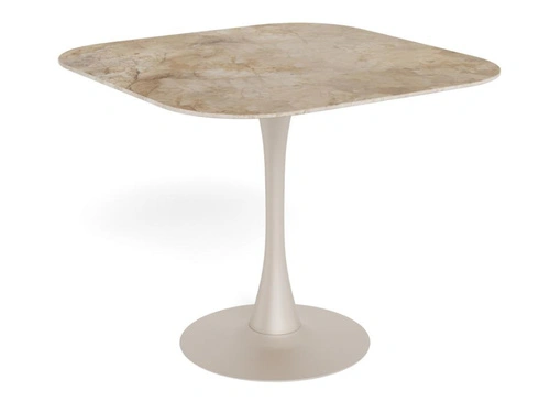 Stół Malta Actona kwadratowy do jadalni nowoczesny ceramika brązowa 90x90