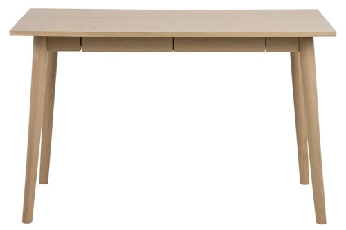 Biurko do pracy z szufladami Marte dębowe nowoczesne 120 cm skandynawskie Actona