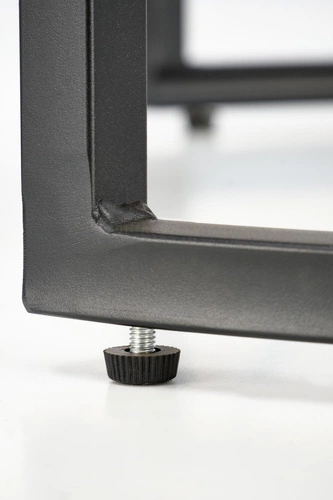 Zestaw 2 okrągłych stolików kawowych Dariam czarny marmur nowoczesny do salonu Intesi