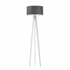 Lampa podłogowa MIAMI abażur grafitowy stelaż biały