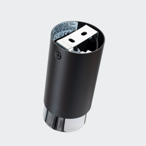 Plafon sufitowy NERO 12,5 czarny chrom nowoczesny metalowy do salonu i przedpokoju