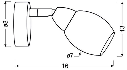 Kinkiet ścienny LED Rico biały nowoczesny z ruchomą głowicą do sypialni i salonu CANDELLUX