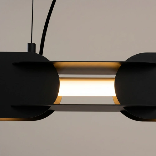 Lampa wisząca LED CHAIN 91 czarna nowoczesna do salonu nad stół