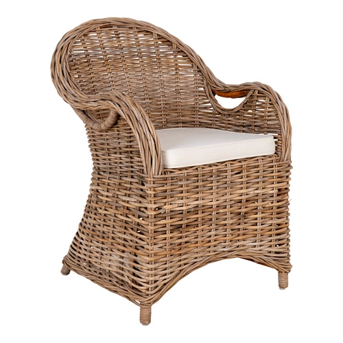 Krzesło Larisa rattan/szare