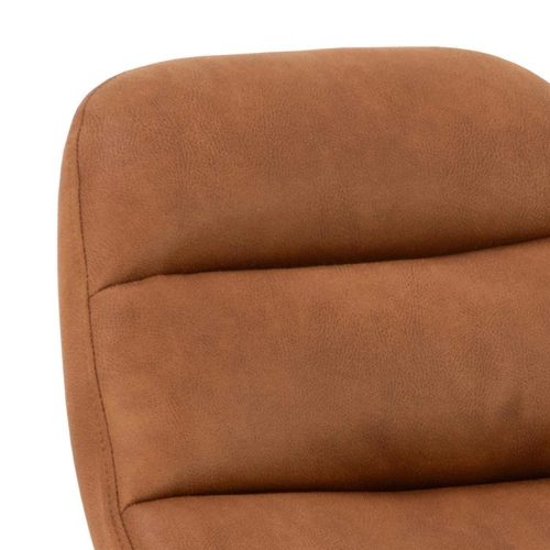 Szezlong Chaplin fotel leżanka do salonu brązowy z ekoskóry nowoczesny Actona