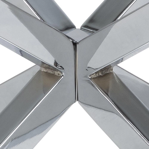 Stolik kawowy Heaven okrągły szklany chromowany nowoczesny do salonu Actona 82 cm