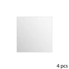 Zestaw 4 luster kwadratowych samoprzylepnych 20x20 cm do przedpokoju 5five
