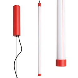 Lampa wisząca TRANG 75 czerwona LED nad wyspę regulowana