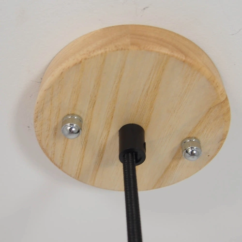 Lampa wisząca betonowa CONCRETE czarna 12 cm loftowa regulowana do jadalni nad stół