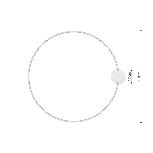 Plafon sufitowy LED RIO 110 złoty nowoczesny okrągły do salonu i sypialni Thoro
