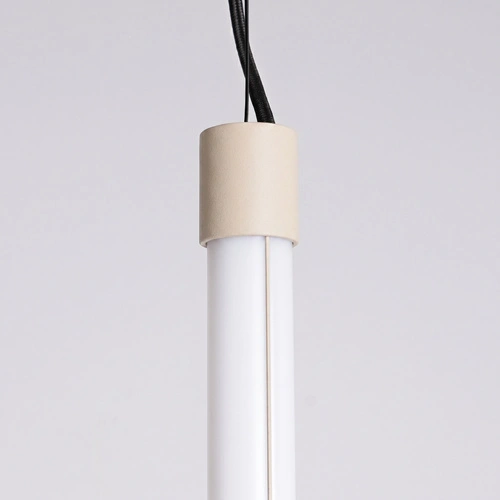 Lampa wisząca TRANG 75 beżowa LED nad wyspę regulowana nowoczesna