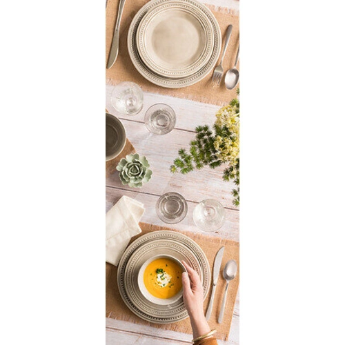 5five simply smart zestaw sztućców obiadowych 24 elementy srebrne matowe na 6 osób do zmywarki