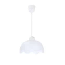 Lampa wisząca Bratek 18 1x60W E27 klosz  biały