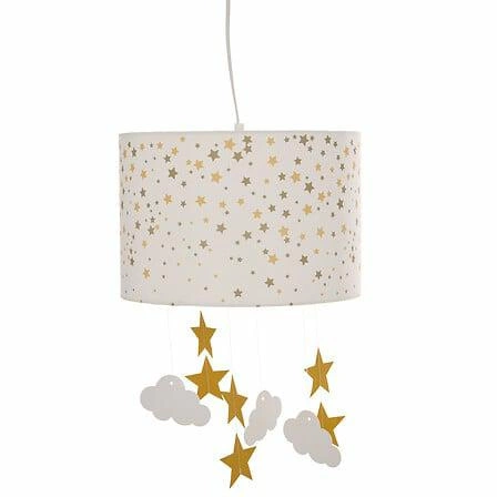 Nowoczesna lampa wisząca Gwiazdki Atmosphera biała do pokoju dziecięcego 30cm