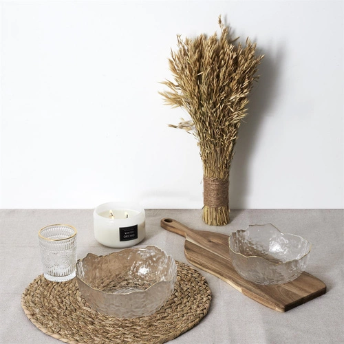 Szklanka glamour Lisere Intesi 250 ml do whisky i drinków transparentna ze złotym brzegiem