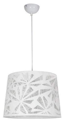 Lampa wisząca Orlando 35 biała metalowa do salonu i kuchni z motywem wiatraka