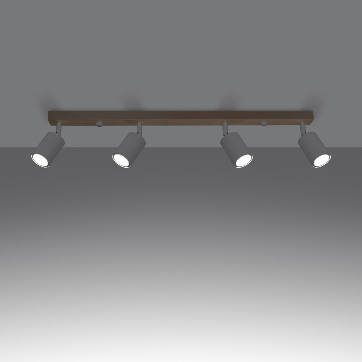 Plafon biały nowoczesny VERDO 4 SOLLUX LIGHTING do salonu i kuchni metalowy regulowany