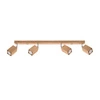 Plafon drewniany KEKE 4 dąb nowoczesny do salonu i kuchni 80 cm Sollux Lighting