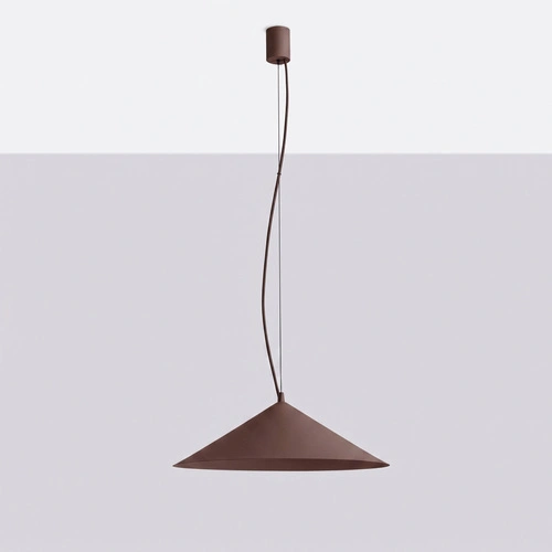 Lampa wisząca FINT LED brązowa regulowana do salonu nad stół