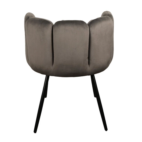Krzesło Paume ciemnoszare tkanina Velvet
