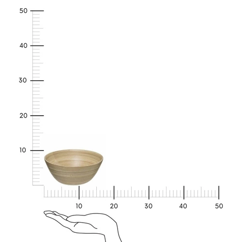 Salaterka bambusowa śr 17 cm