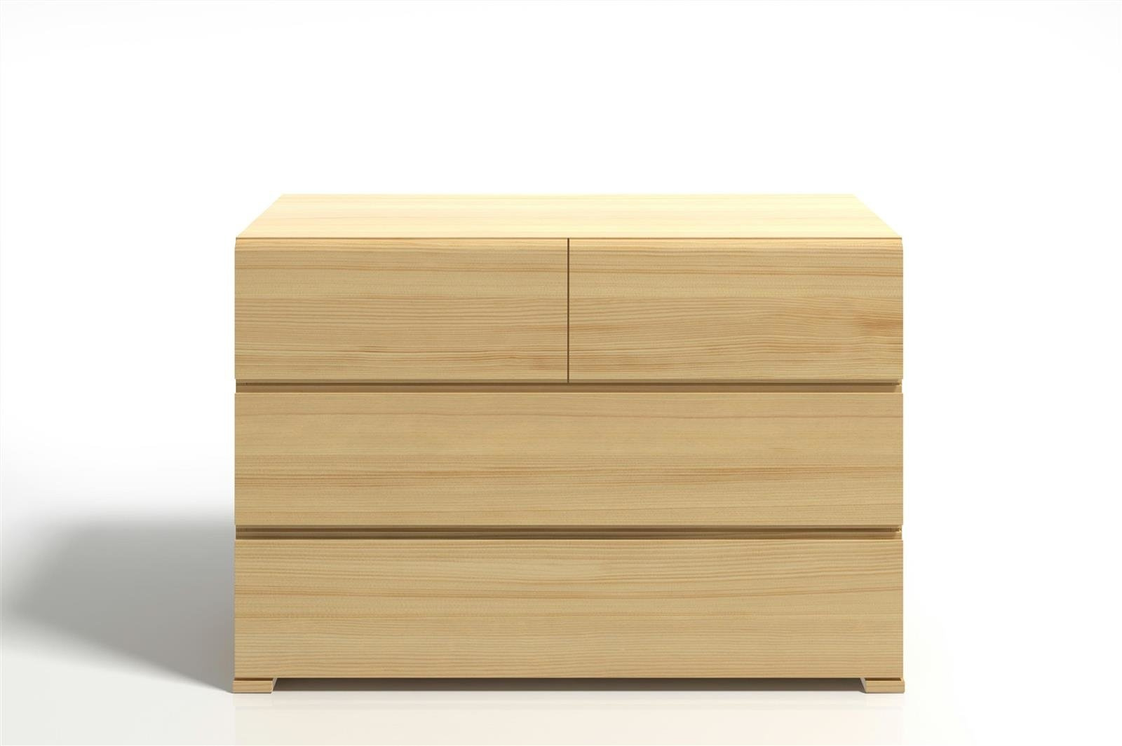 Komoda drewniana z szufladami Vestre 120 cm sosna skandynawska do salonu SKANDICA