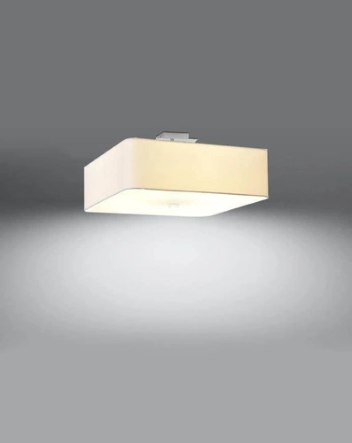 Plafon kwadratowy biały Lokko 45 cm nowoczesny do salonu, kuchni lub sypialni