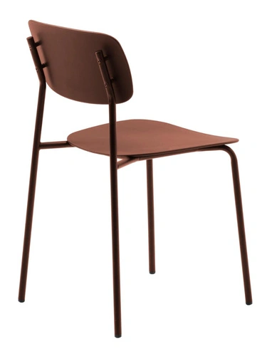 Krzesło Kirkland do jadalni i kuchni nowoczesne terracotta
