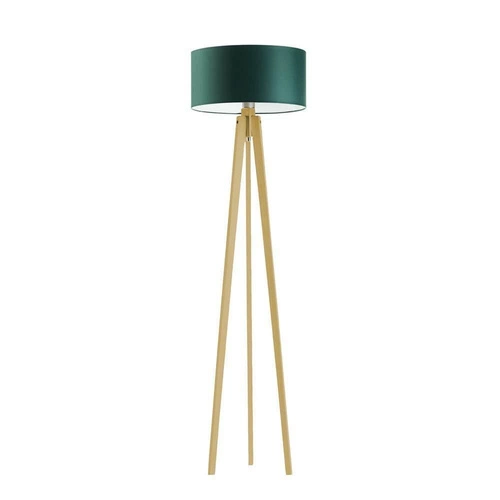 Lampa podłogowa MIAMI abażur zieleń butelkowa