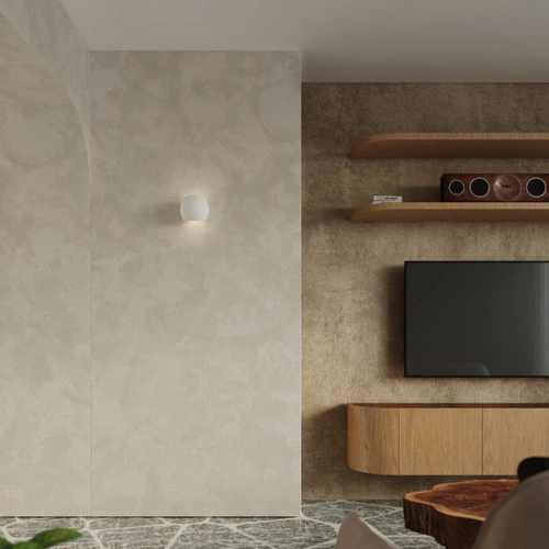 Kinkiet ścienny ceramiczny GLOBE biały nowoczesny do salonu i sypialni Sollux Lighting