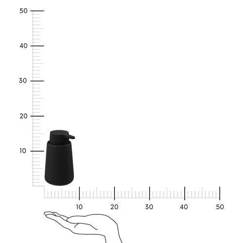 Dozownik na mydło Colors czarny