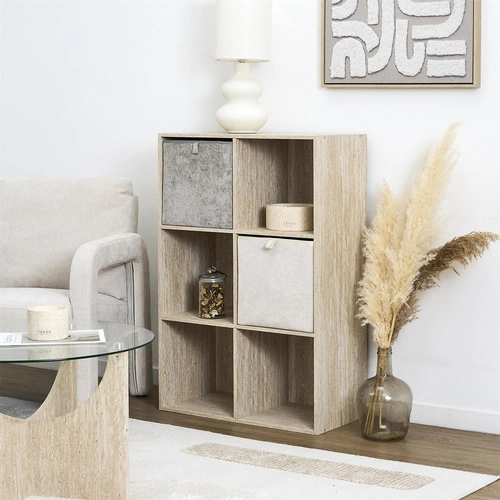 Intesi Emilia pudełko materiałowe 30x30 do regału i garderoby beżowe