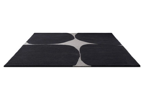 Dywan nowoczesny wełniany Decor Bruta Off-Black 200x280cm do salonu łatwe czyszczenie