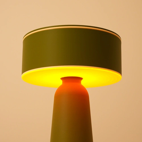 Lampa biurkowa AXO oliwkowa nowoczesna na biurko do gabinetu