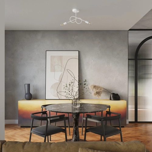 Żyrandol LOOP 2 biały