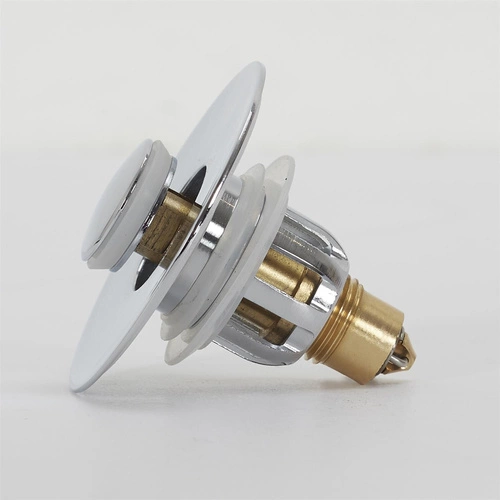 Korek do zlewu uniwersalny Intesi 6 cm chromowany metalowy do kuchni i łazienki nowoczesny