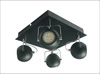Lampa sufitowa Tony plafon 4x3W LED GU10  czarny matowy