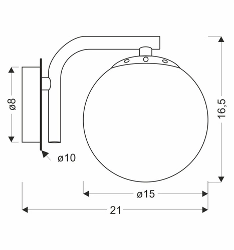 Kinkiet AMADEO lampa mosiężny 1x40W E14  klosz biały