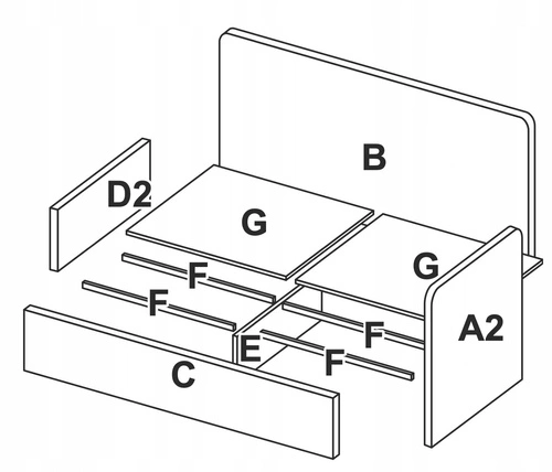 Łóżko tapicerowane Holly lewe 90x200 szare welurowe do pokoju młodzieżowego ze stelażem