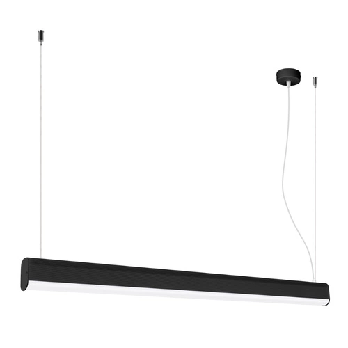 Lampa wisząca FARGE czarna LED regulowana do salonu i nad stół nowoczesna 120 cm