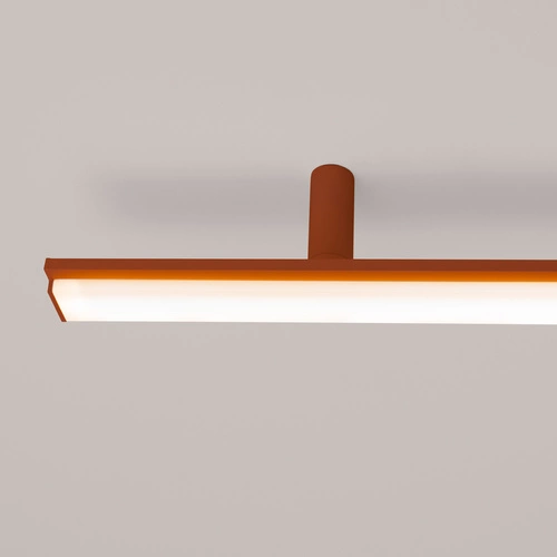 Plafon sufitowy LED LAGOM czerwony nowoczesny do salonu i kuchni Thoro 3000K