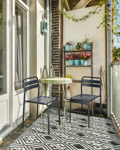 Zestaw 4 krzeseł Terra czarne