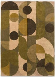 Dywan nowoczesny wełniany Decor Cosmo Greens 250x350 do salonu i sypialni łatwy w czyszczeniu