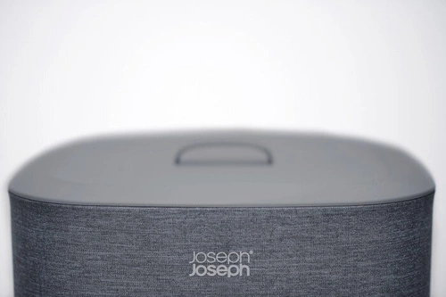 Joseph Joseph Tota nowoczesny kosz na pranie 60l dwukomorowy z pokrywą do łazienki czarny