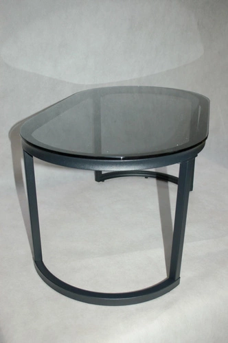 Stolik Spiro dymiony owalny Outlet