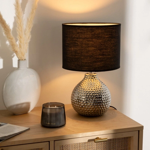 Lampa Mozo czarna/ srebrna