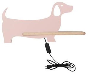 Kinkiet Dog lampa 5W LED 4000K iq kids z przew różowy