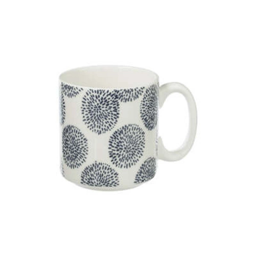 Zestaw 4 eleganckich kubków ceramicznych Japan 260ml szary do kawy i herbaty 5five