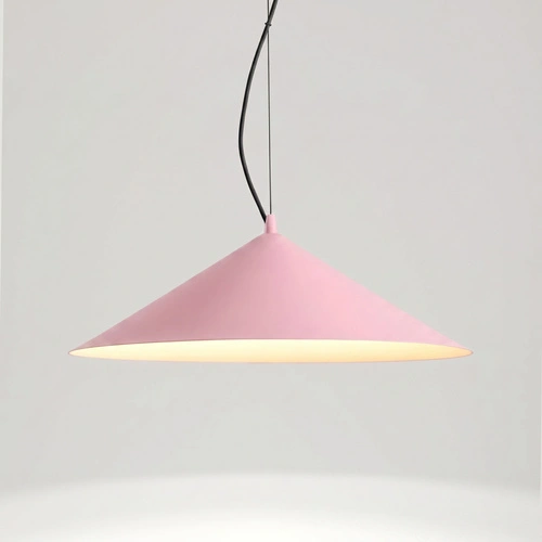 Lampa wisząca FINT różowa LED do salonu regulowana nowoczesna